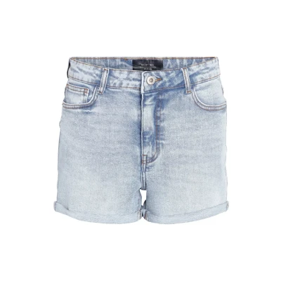 Afbeelding van Noisy May Nmmoni Jeansshort, Dames, Maat: Medium, Light blue denim