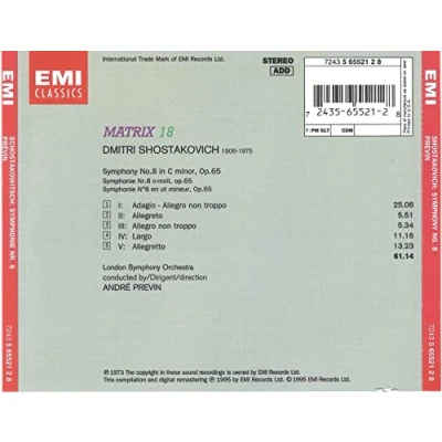 Afbeelding van Royal Concertgebouw Orchestra, Bernard Haitink Shostakovich: Symphony No.8 In C Minor, Op.65 (CD) (Virtuose)