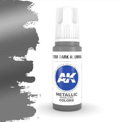 Afbeelding van Dark Aluminium Metallic Modelling Colors 17ml AK11208