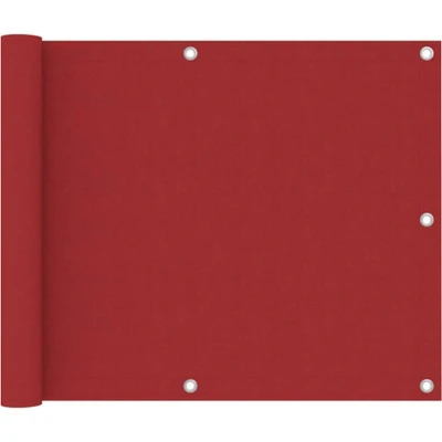Afbeelding van Balkonscherm 75x600 cm oxford stof rood