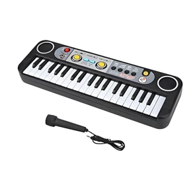 Afbeelding van Dilwe 37 toetsen digitale piano, elektrisch toetsenbord piano educatieve muziekinstrumenten speelgoed met microfoon