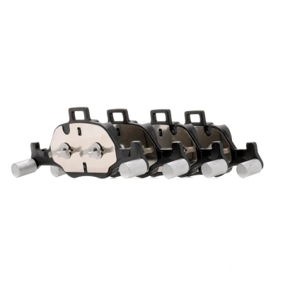 Afbeelding van FEBI BILSTEIN 116429 Remblokkenset Vooras Geschikt voor slijtage waarschuwingscontact Met plunjerclip BMW: 7, X3, 5 Saloon