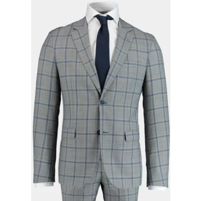 Afbeelding van Scotland Blue Kostuum Grijs D8 Milano Slim Fit 191028TO05SB/940 grey