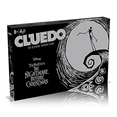Afbeelding van Winning Moves Nightmare Before Christmas Cluedo bordspel, sluit je aan bij Jack, Sally, Dr. Finkelstein, Oogie Boogie om erachter te komen wie Sandy Claws heeft ontvoerd, cadeau voor kinderen vanaf 8