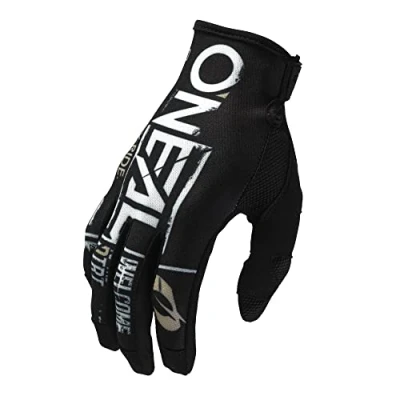 Afbeelding van O&#039;NEAL Mayhem Glove Attack V.23, fiets en motorcross handschoenen, MX MTB DH FR, duurzame flexibele geventileerde materialen, voor volwassenen, zwart wit, maat XXL