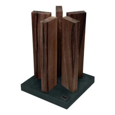 Afbeelding van Kai Shun &#039;&#039;Stonehenge&#039;&#039; Messenblok, Graniet/Walnoot