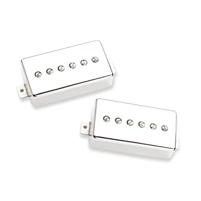 Afbeelding van Seymour Duncan Phat Cat P 90, Humbucker Size Set, Nickel Cover P90 pickup voor gitaren
