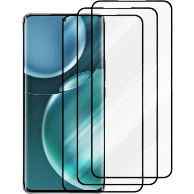 Afbeelding van Cadorabo 3x Screenprotector geschikt voor Honor Magic 4 3D Beschermende Pantser Film in Getemperd (Tempered) Display beschermend glas 9H hardheid met Touch
