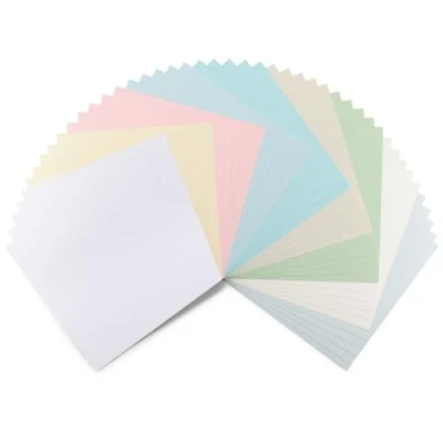 Afbeelding van Florence Cardstock Papier Linnenstructuur 30,5x30,5cm Pastel 45 stuks