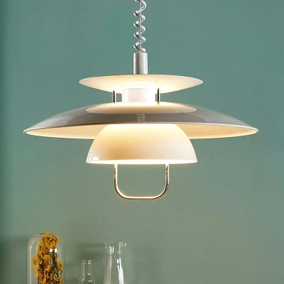 Afbeelding van Lindby hanglamp 1licht Metaal E27 wit