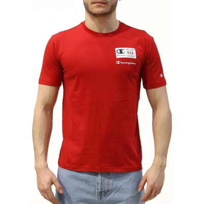 Afbeelding van Champion Herren Kleding Sportkleding T shirts Rood XS