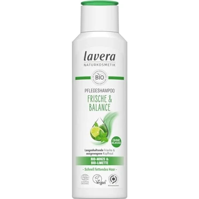Afbeelding van lavera, BioMatcha BioQuinoa langdurige frisheid, evenwichtige haarverzorgingsshampoo, veganistische natuurlijke cosmetica, 250 ml, wit