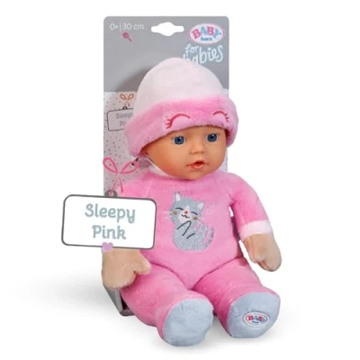 Image de Baby Born Sleepy Poupée Douce Avec Hochet Intégré Rose 30Cm Des 3 Ans