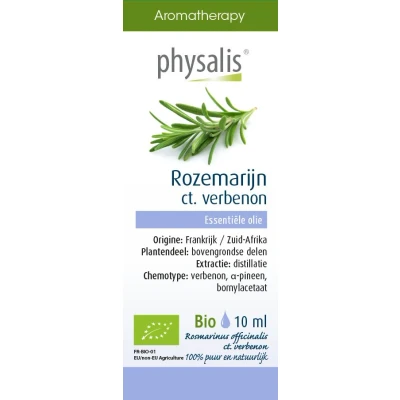 Afbeelding van Aromatherapy Essentiële Oliën Rozemarijn ct. Verbenon Olie 10 ml