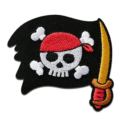 Afbeelding van Mono Quick Piratenpatch om op te strijken met sabel, 5,1 x 5,5 cm