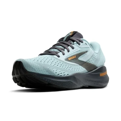 Afbeelding van Brooks Adrenaline Gts 24 Sneakers voor heren, Winter Sky Ebony Oranje, 44.5 EU