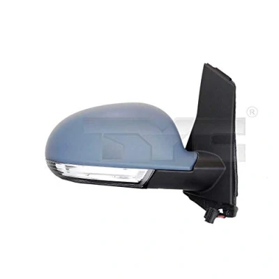 Afbeelding van Buitenspiegel Tyc 337 0134 Links Met grondlaag voor elek. spiegelverstelling, Bol vormig, Te verwarmen VOLKSWAGEN: Golf Plus / Crossgolf