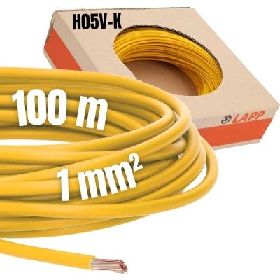Afbeelding van LAPP 4510113 Draad H05V K 1 x mm² Geel 100 m