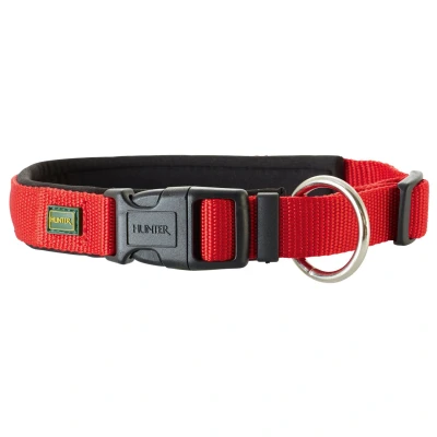 Afbeelding van Hunter Klikhalsband Neopreen Vario Plus Rood&amp;Zwart Hondenhalsband 45 50x2.5 cm