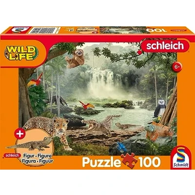 Afbeelding van Schmidt Spiele Wild leven in het regenwoud 100 stukjes (incl. figuur) (100 onderdelen)