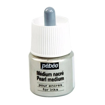 Afbeelding van Pebeo, Kleuren + verf voor doe het zelvers, Medium Parelmoer Inkt (45 ml)