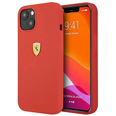 Afbeelding van Ferrari FESSIHCP13SRE iPhone 13 mini 5.4 rood/rood hardcase siliconen
