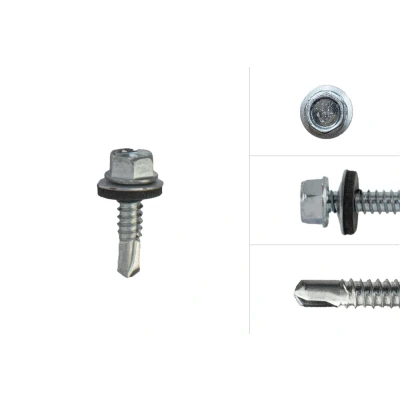 Afbeelding van Wovar Dakpanplaatschroeven Verzinkt 6.3 x 25 mm Doos 100 stuks Dakschroeven