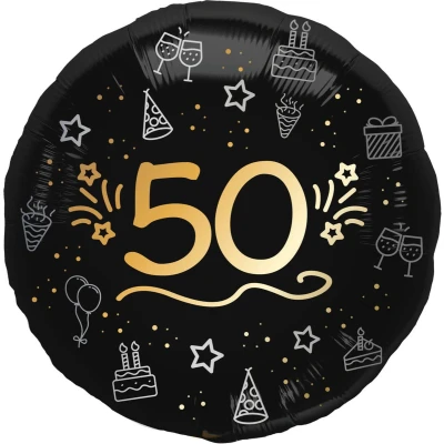 Afbeelding van Folat Folieballon shining glam 50 jaar 1 stuks 45 cm
