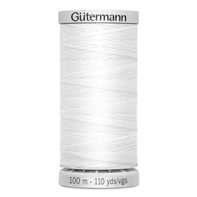 Afbeelding van Gütermann M782 Extra sterk naaigaren van polyester, 100 m, voor alle belaste naden (wit)
