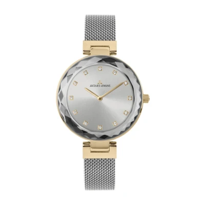 Afbeelding van Jacques Lemans Milano Horloge Crystal silver gold, Dames, Maat: One Size, gold