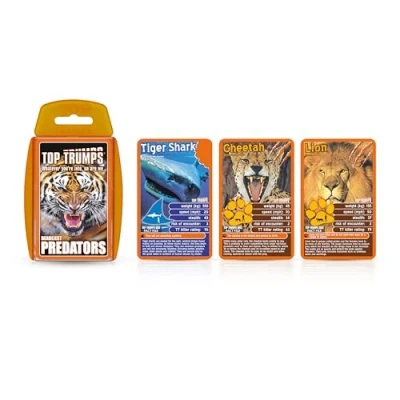 Afbeelding van Winning Moves Predators Kaartspel Top Trumps Engels