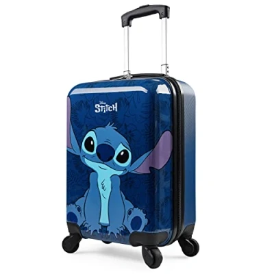 Afbeelding van Disney Stitch Handbagage reistas Cabinekoffer voor kinderen en volwassenen Lichtgewicht cabinetas met harde schaal wielen handvat vakantiebenodigdheden