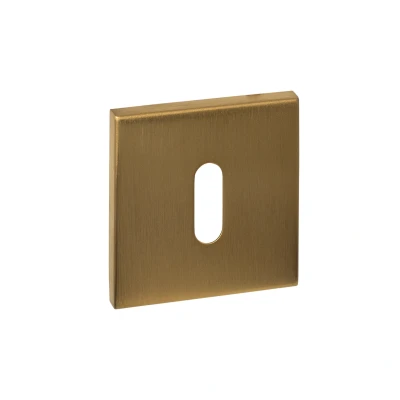 Afbeelding van Intersteel Sleutelrozetten verdekt 53x53x6mm PVD messing mat