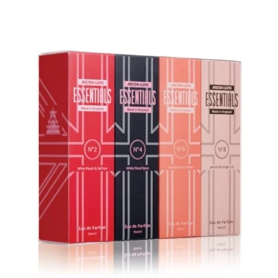 Afbeelding van Milton Lloyd Essentials Eau de Parfum voor dames, 50 ml, 4 stuks