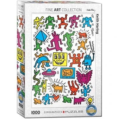 Image de Puzzle Eurographics Keith Haring : Collage de Haring, 1000 pièces