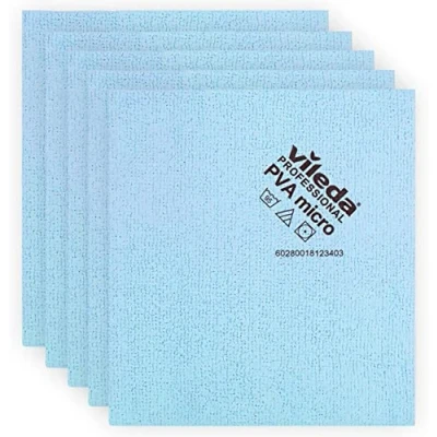 Afbeelding van Vileda Microvezeldoek, PVA micro, 38 x 35 cm, 5 stuks, blauw