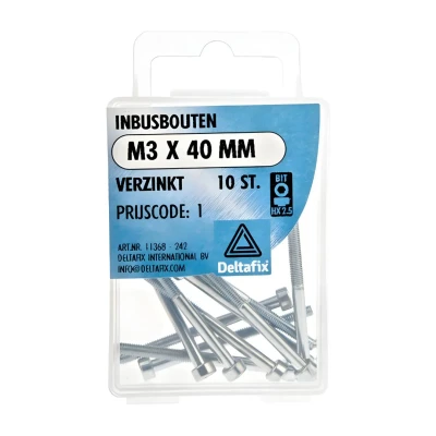 Afbeelding van Inbusbout m4x30mm 10st Deltafix