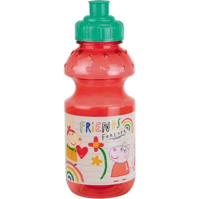 Afbeelding van Peppa Pig drinkfles/drinkbeker/bidon met drinktuitje roze kunststof 350 ml