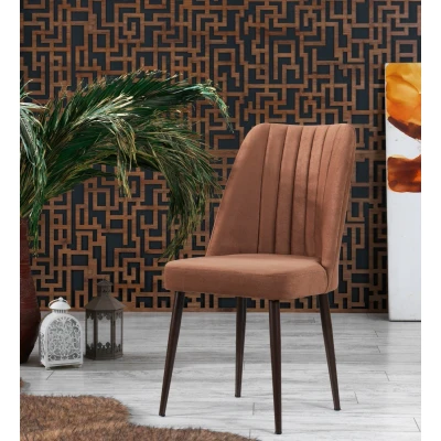 Afbeelding van Swiss Homes Eetkamerstoelen Set van 4 Beige