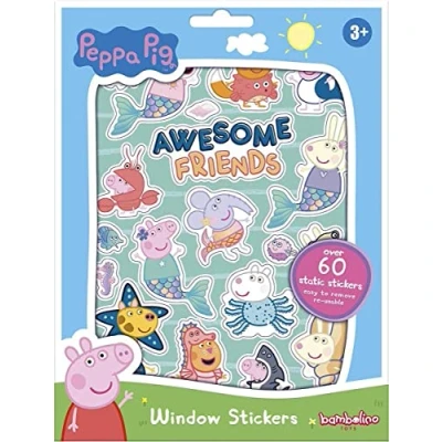 Afbeelding van Bambolino Toys Peppa Pig Herbruikbare Raamstickers