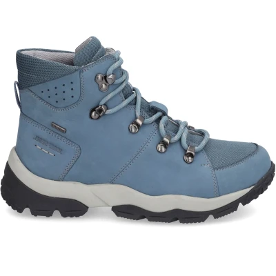 Afbeelding van Josef Seibel Philippa Veterboots, Dames, Maat: 38, Azur kombi Leer en textiel