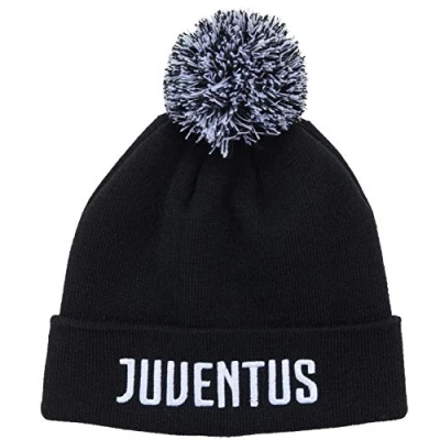 Afbeelding van JUVE muts met pompon, officiële collectie Juventus