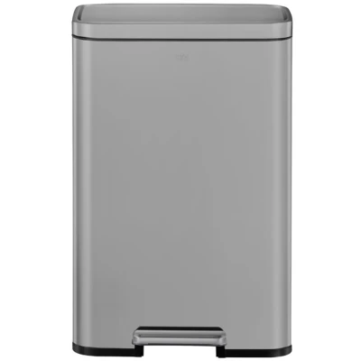 Afbeelding van EKO Madison pedaalemmer 50 ltr, Stainless Steel Plastic Misty mat RVS