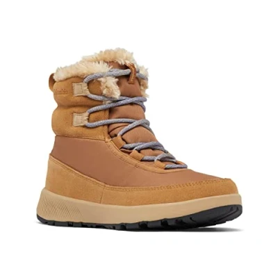 Afbeelding van Columbia Slopeside PEAK Snowboots, Dames, Maat: 36, Brown Leer en textiel