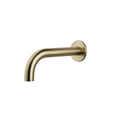 Afbeelding van Wiesbaden inbouw uitloop rond 25cm 1/2&#039;&#039; geborsteld messing