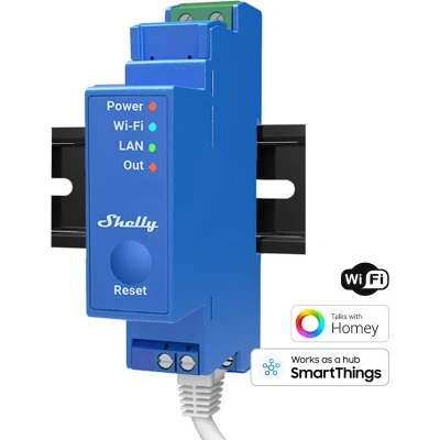 Afbeelding van Shelly 1Pro Schakelactor Bluetooth, WiFi