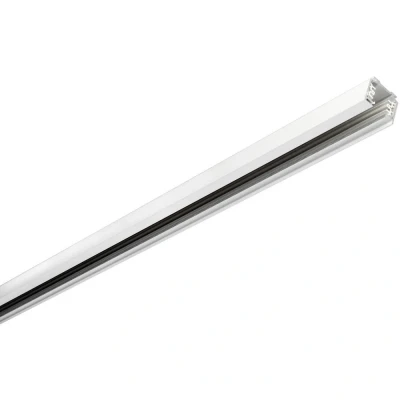 Afbeelding van Eutrac 1001511 230V railsysteemcomponenten Stroomrail 3 Phasen Stromschiene weiss 2m Verkeerswit