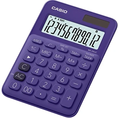 Image de Casio MS 20UC Calculatrice de bureau Bleu