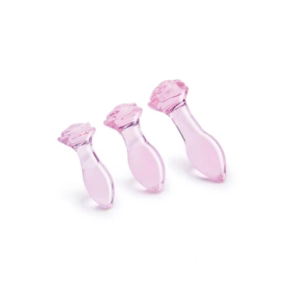 Afbeelding van Glazen Anal Training Set Rosebud