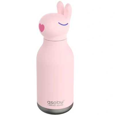 Afbeelding van Asobu Bunny Bestie Drinkfles 295ml RVS &amp; Siliconen Konijn